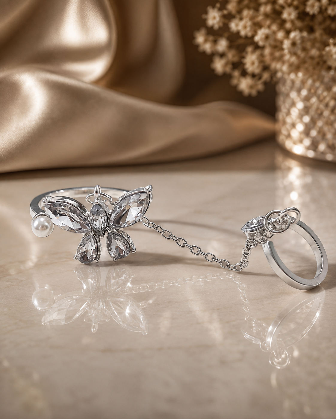Butterfly Double Ring
