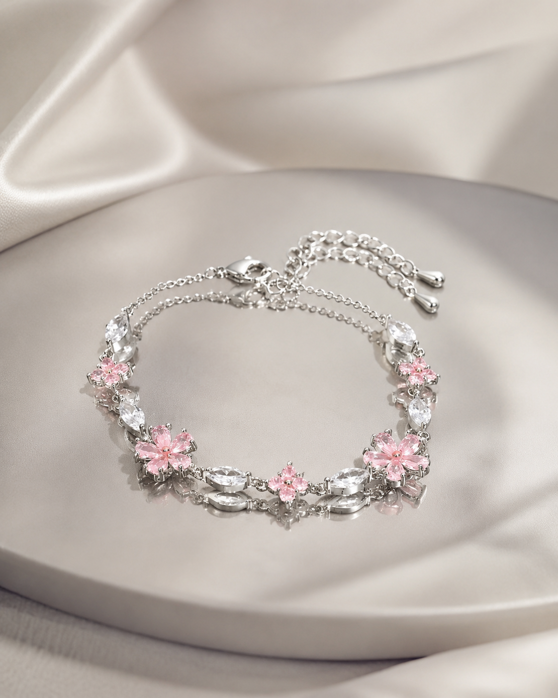 Floral CZ Bracelet